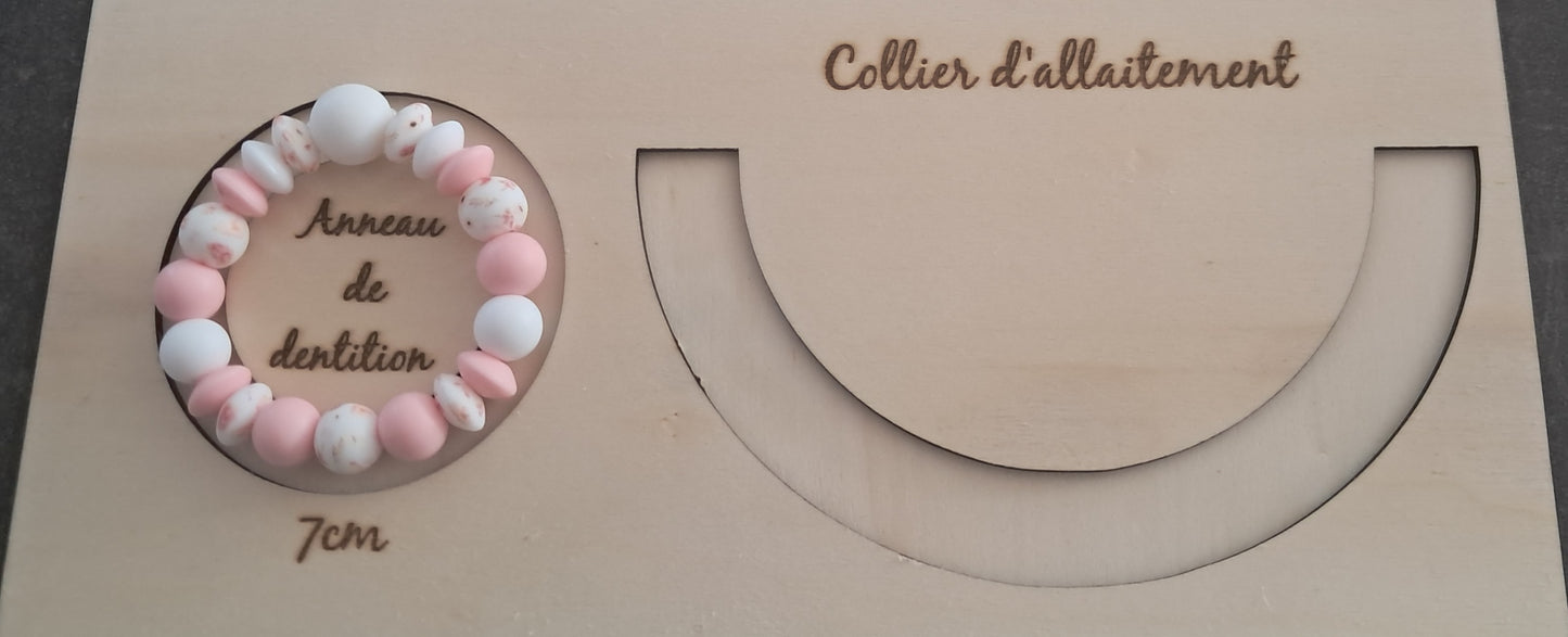 🦷 Anneau de dentition personnalisé - modèle classique ou fantaisie au choix 🌸🐻🎀