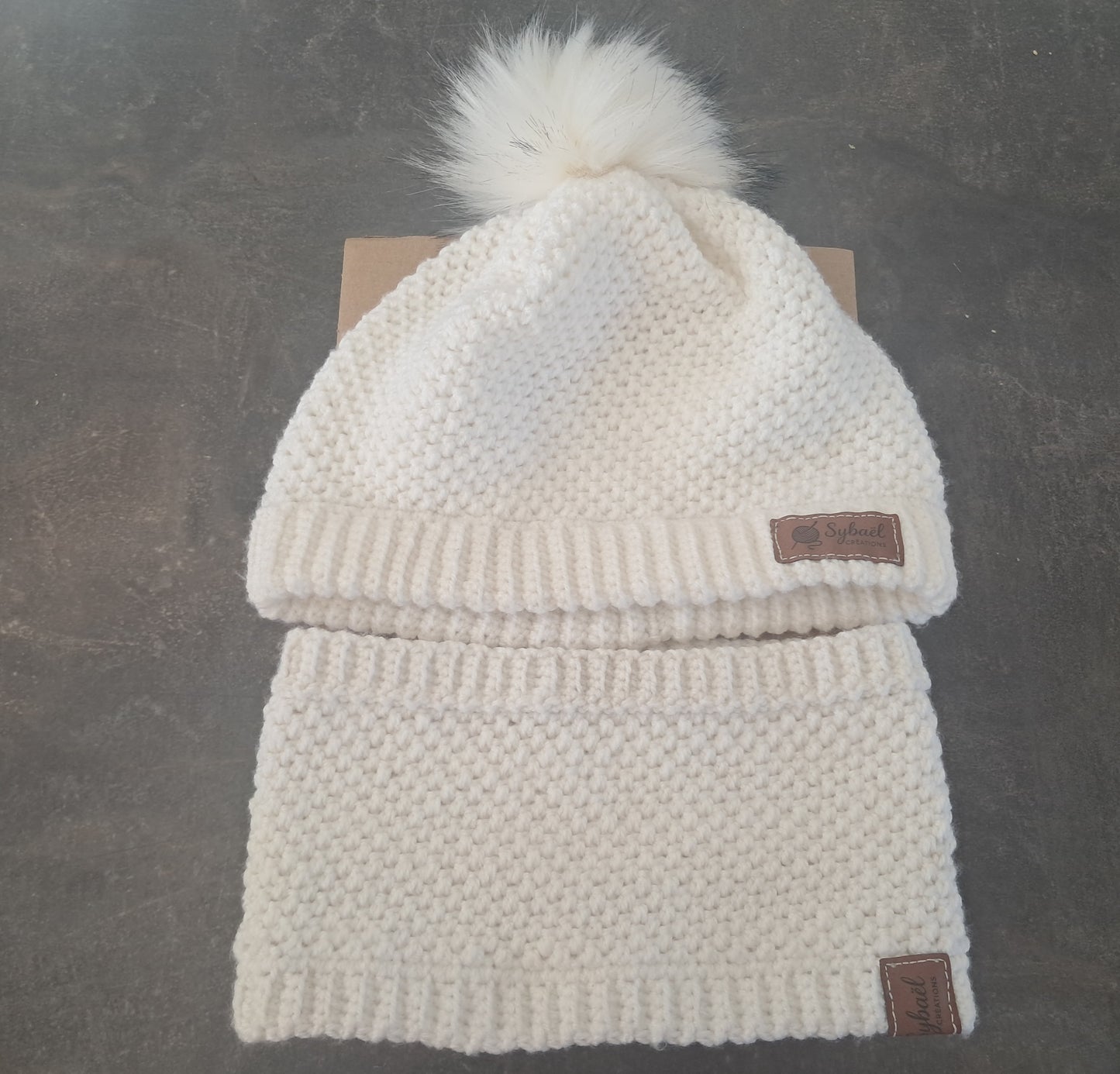 Snood l'Authentique en acrylique doux - tour de cou hiver chaud fait main - bébé, enfant & adulte | Uni