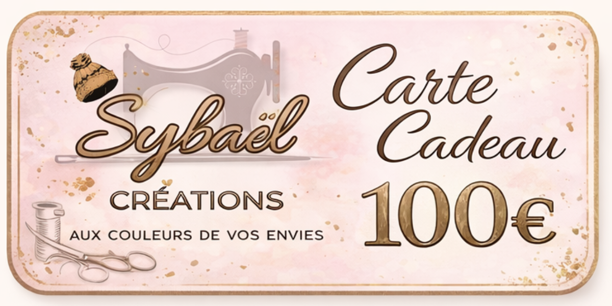 Carte cadeaux Sybaël | idée cadeau personnalisée - Créations faites main