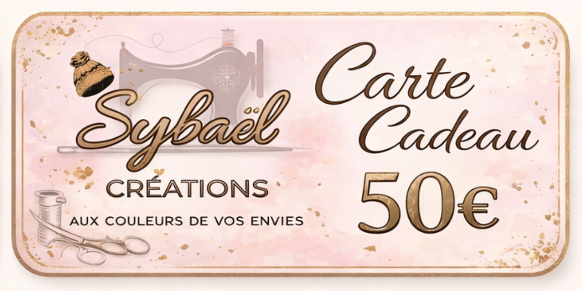 Carte cadeaux Sybaël | idée cadeau personnalisée - Créations faites main