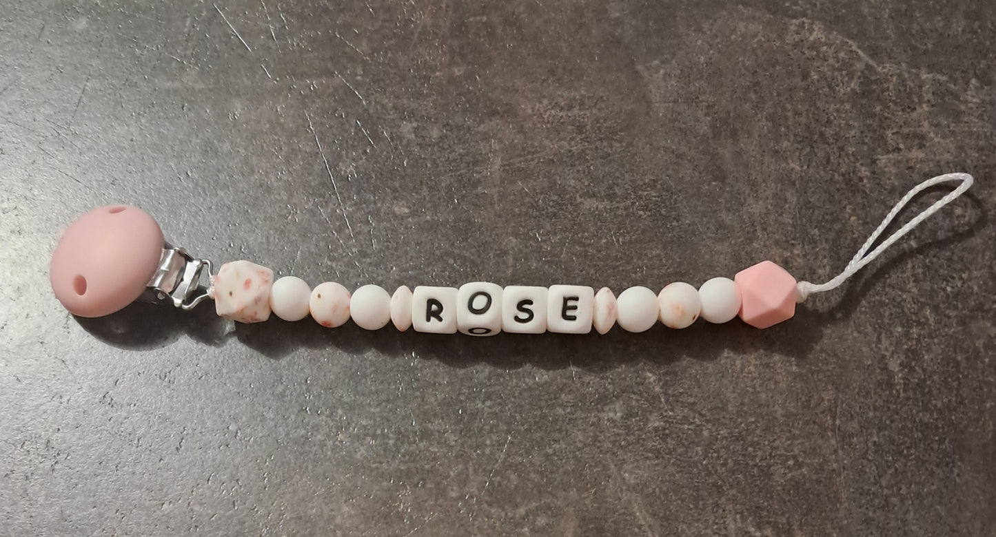 Attache tétine personnalisée fait main - modèle classique ou fantaisie au choix 🌸🐻🎀