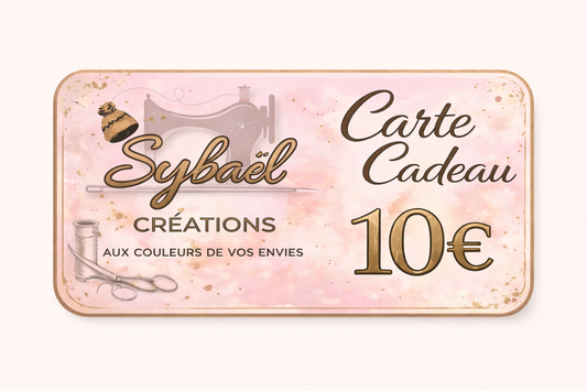 Carte cadeaux Sybaël | idée cadeau personnalisée - Créations faites main
